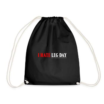Je déteste la jambe Jour 7 - Sac de sport léger - noir - Devant