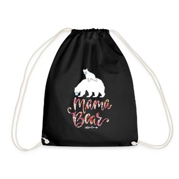 Mama Bear - Drawstring Bag - black - Front