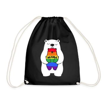 Mama Bear Lgbt - Sac de sport léger - noir - Devant