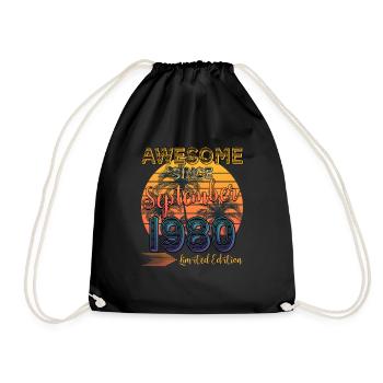 Génial depuis septembre 1980 Édition limitée - Sac de sport léger - noir - Devant