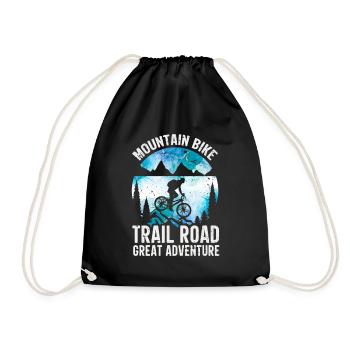 Mountainbike - Turnbeutel - Schwarz - Vorne