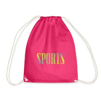Sports - Drawstring Bag - fuchsia - Front