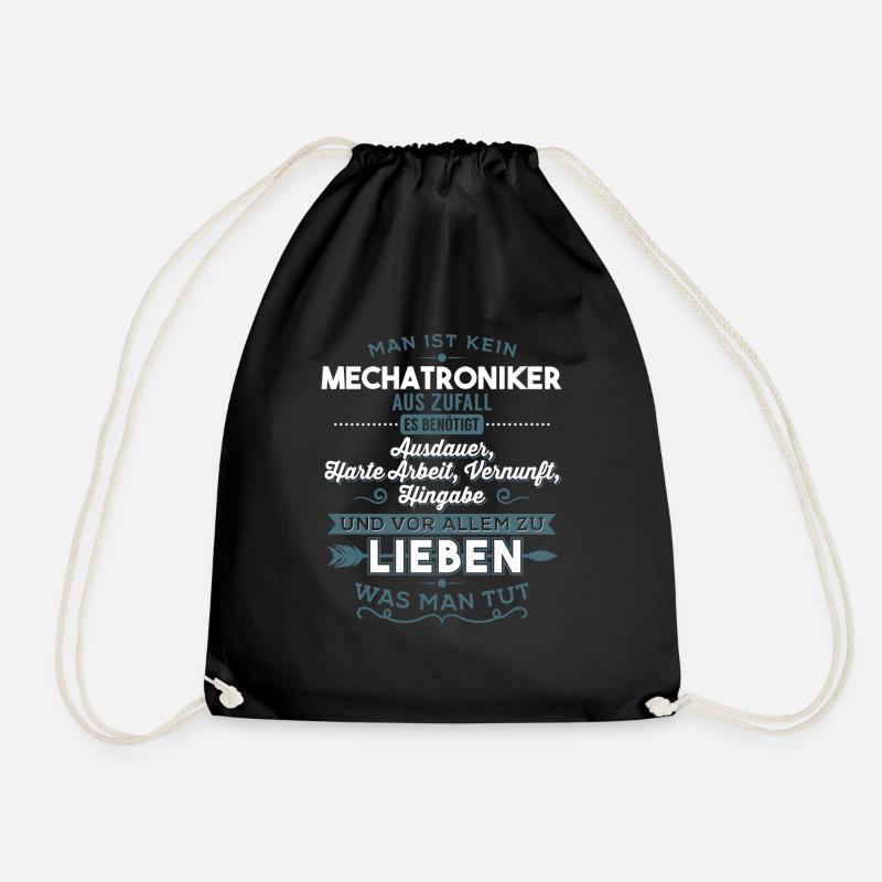 Lieben was man tut - Mechatroniker - Turnbeutel - Schwarz