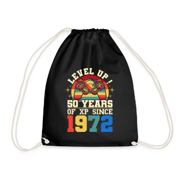 Niveau 50 1972 Anniversaire Gamer 50 ans - Sac de sport léger - noir - Devant
