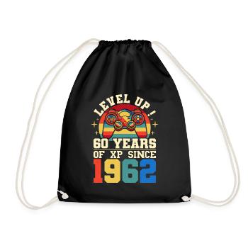 Niveau 60 1962 Anniversaire Gamer 60 ans - Sac de sport léger - noir - Devant