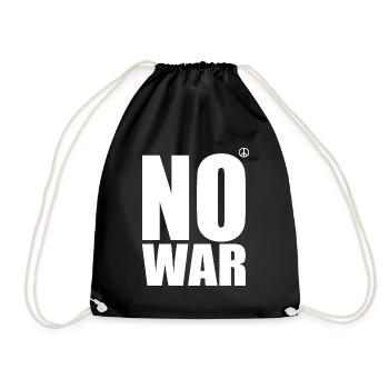 No war - Drawstring Bag - black - Front