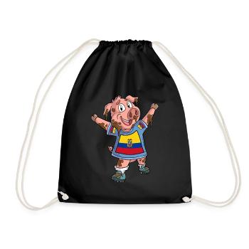 Fan Pig Equateur - Sac de sport léger - noir - Devant
