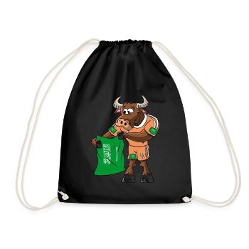 Arabie Saoudite Fan Taureau - Sac de sport léger - noir - Devant