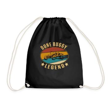 Retro Vintage Dune Buggy Legend - Drawstring Bag - black - Front