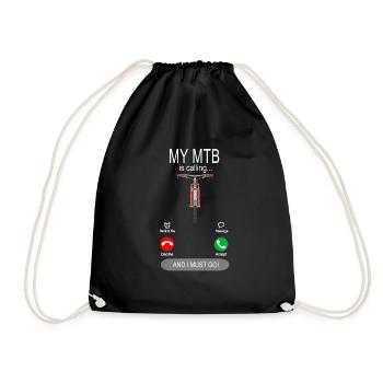Mon VTT appelle - Mountainbike Fahrrad Bike - Sac de sport léger - noir - Devant