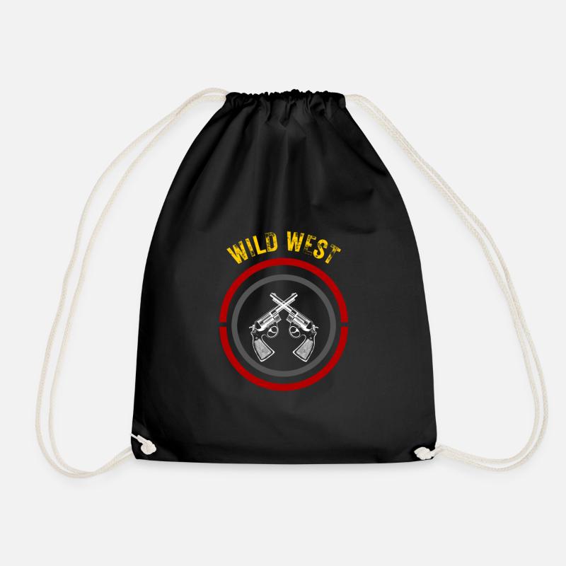 Wild West - Drawstring Bag - black