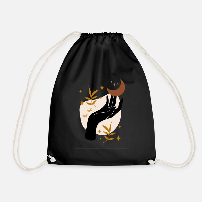 Touch the sky - Drawstring Bag - black