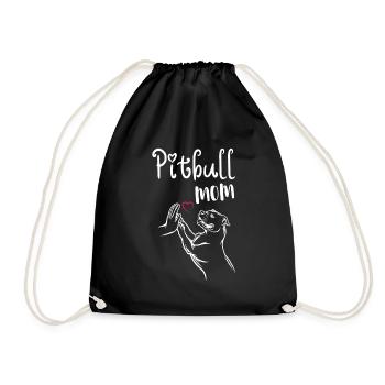 Pitbull Terrier Maîtresse Dictons - Sac de sport léger - noir - Devant