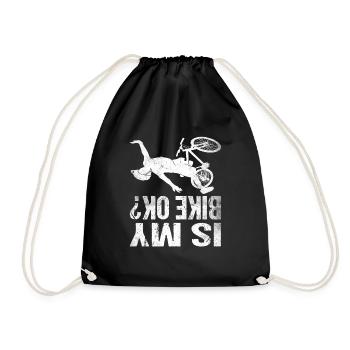 Is my bike ok? Mountain Bike Bike Cycling - Drawstring Bag - black - Front