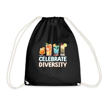 Cocktail Célébrez la diversité - Sac de sport léger - noir - Devant