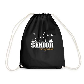 Diplômé senior 2023 - Diplôme collégial 23 - Sac de sport léger - noir - Devant