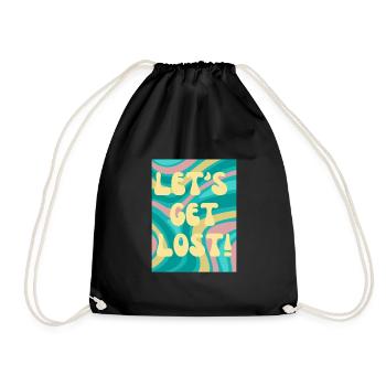Perdons - Allons-y raide - Sac de sport léger - noir - Devant