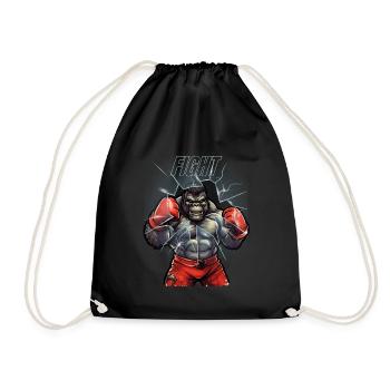 MMA gorilla fight - Sac de sport léger - noir - Devant