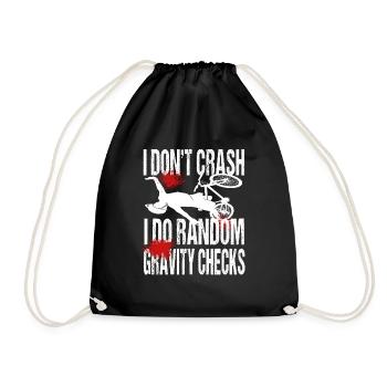 Je ne m’écrase pas, je fais des contrôles aléatoires de la gravité - VTT - Sac de sport léger - noir - Devant