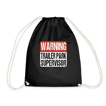 Trailerpark Legend Supervisor - Groundskeeper - Drawstring Bag - black - Front