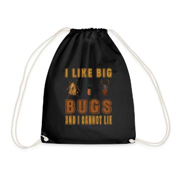J’aime les gros insectes et je ne peux pas mentir - Entomologiste - Sac de sport léger - noir - Devant
