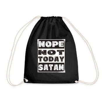Non, non, aujourd’hui, satan - Chrétiens Chrétiens Chrétien - Sac de sport léger - noir - Devant