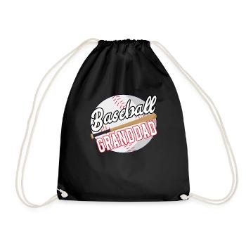 Baseball Opa Grandfather Baseball Grandpa - Turnbeutel - Schwarz - Vorne