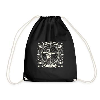 El Patron Western Silhouette - Drawstring Bag - black - Front