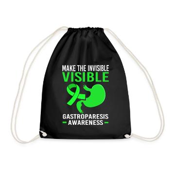Gastroparésie intestinale - Sac de sport léger - noir - Devant