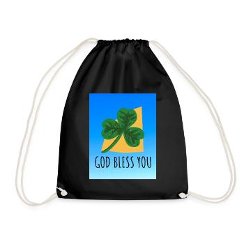 GOD BLESS YOU - Sac de sport léger - noir - Devant