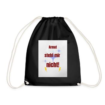 Humorous Pride Saying - Drawstring Bag - black - Front