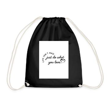 Fais ce que tu aimes - Sac de sport léger - noir - Devant