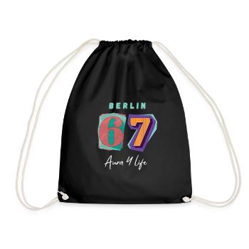 Berlin_67_Aura_4_Life - Drawstring Bag - black - Front