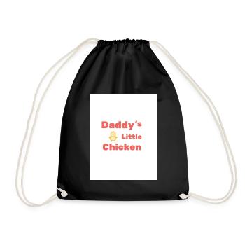Daddy's Little Chicken - Drawstring Bag - black - Front