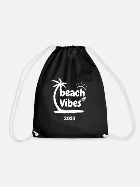 Beach Vibes 2023 - Turnbeutel - Schwarz