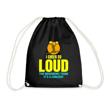 Pom-pom girl Cheerleading Girl Cheering Cheer Squad - Sac de sport léger - noir - Devant