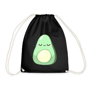 Chillende Avocado - Turnbeutel - Schwarz - Vorne