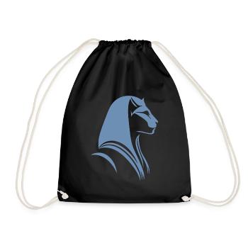 Chat Egypte Pharaon Silhouette - Sac de sport léger - noir - Devant