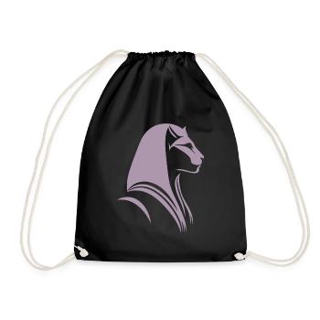 Chat Egypte Pharaon Silhouette - Sac de sport léger - noir - Devant