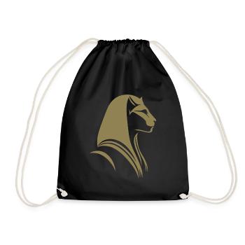 Chat Egypte Pharaon Silhouette - Sac de sport léger - noir - Devant