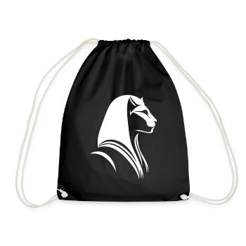 Chat Egypte Pharaon Silhouette - Sac de sport léger - noir - Devant
