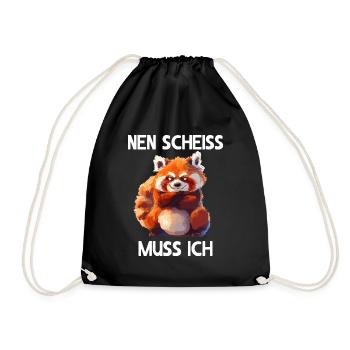 Red Panda Cat Bear Red Panda Nen merde doit - Sac de sport léger - noir - Devant