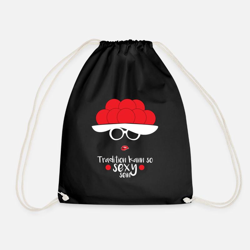 Schwarzwaldmädel Schwarzwald Bollenhut Geschenk - Turnbeutel - Schwarz