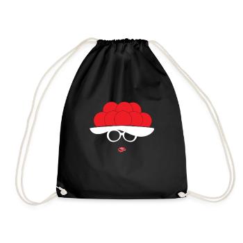 Black Forest Girl Black Forest Bollenhut Gift - Drawstring Bag - black - Front