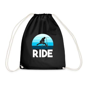 Ride Stunt Scooter Jungen Tretroller Roller Jungen - Turnbeutel - Schwarz - Vorne
