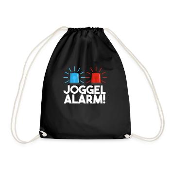 Joggel Alarm Saarland Saarbrücken Saarländer - Turnbeutel - Schwarz - Vorne