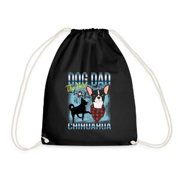 Propriétaire de chihuahua - Le meilleur papa de chien - Sac de sport léger - noir - Devant