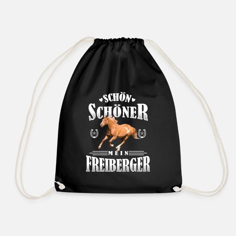 Schön Schöner Mein Freiberger - Turnbeutel - Schwarz