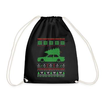 Christmas Ugly Sweater - Turnbeutel - Schwarz - Vorne