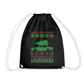 Christmas Ugly Sweater - Turnbeutel - Schwarz - Vorne